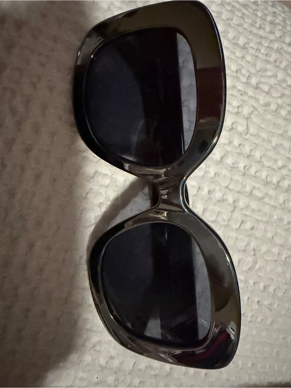 Karl Lagerfeld Women's Oversized Black Sunglasses - Picture 7 of 7